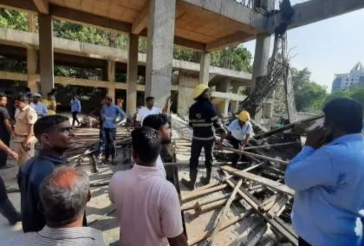 पुण्यात स्लॅब कोसळला; पाच मजूर जखमी
