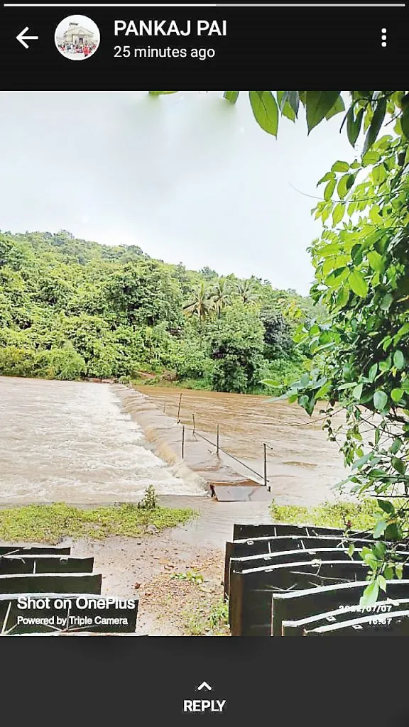 सत्तरीत पुन्हा पावसाचा जोर वाढला
