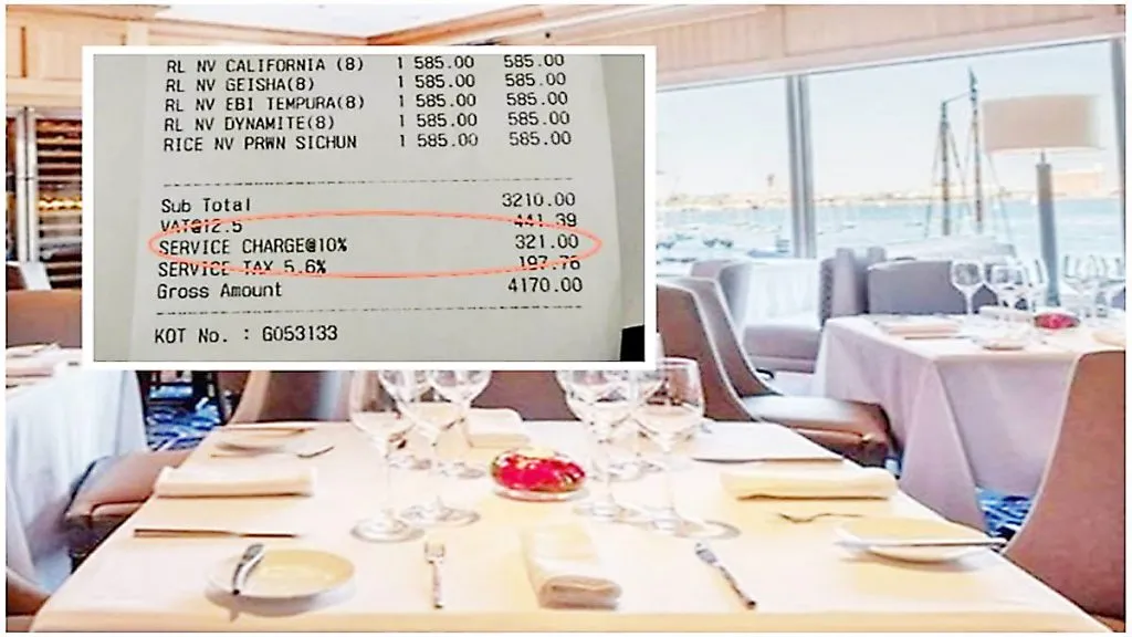 हॉटेल-रेस्टॉरंट्समधील सेवा शुल्क आता ऐच्छिक