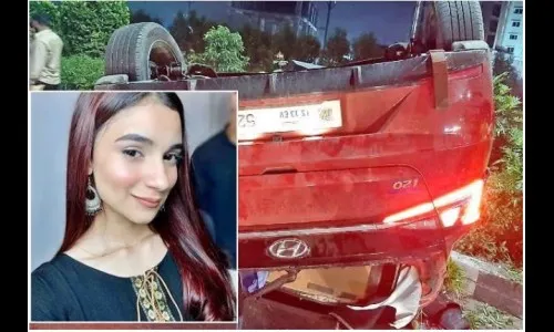 रस्ते दुर्घटनेत काँग्रेस नेत्याच्या मुलीचा मृत्यू