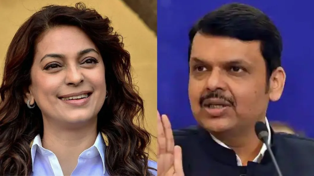 मुंबईतील प्रदूषणावर जुही चावलाचे ट्वीट; देवेंद्र फडणवीस म्हणाले, ‘सेलिब्रिटींनी…’