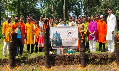 किल्ले रामगडावर पार पडला दुर्गवीरांचा विजयदुर्गोत्सव