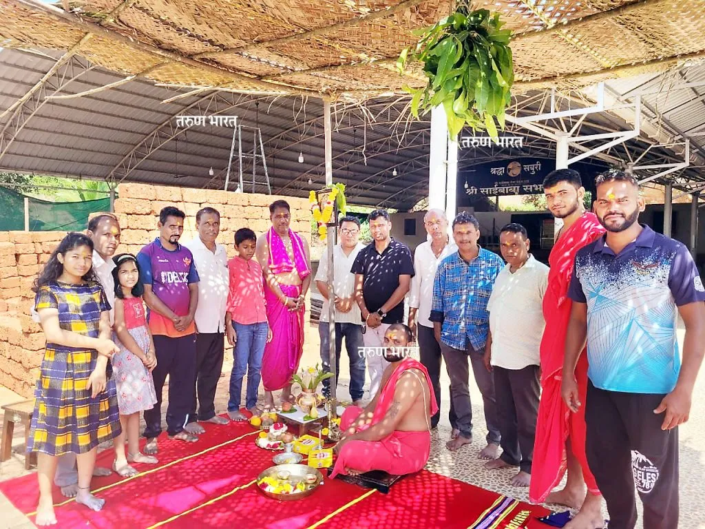 बोरी साईबाबा रौप्य महोत्सवी मंडपाचे भूमीपूजन