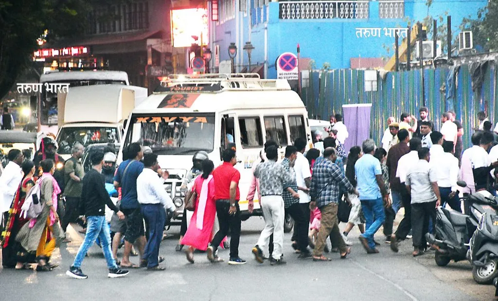 पणजीत वाहतूक कोंडी वाढली !