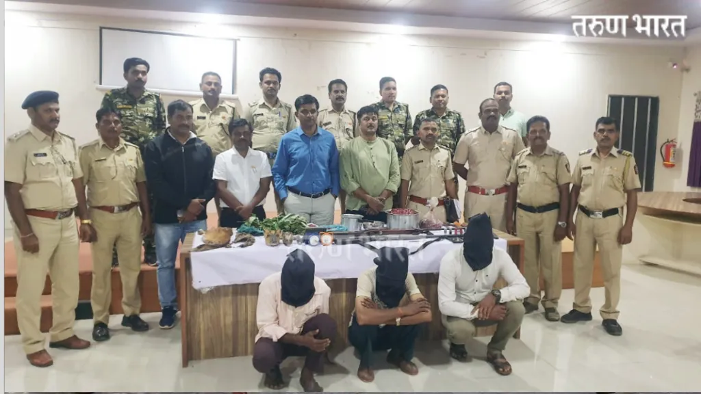 Satara : सातारा येथे भेकर व चौसिंगा या वन्यप्राणीची शिकार