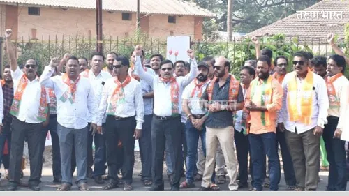 Ratnagiri : अजित पवारांविरोधात रत्नागिरीत भाजपाची निदर्शने
