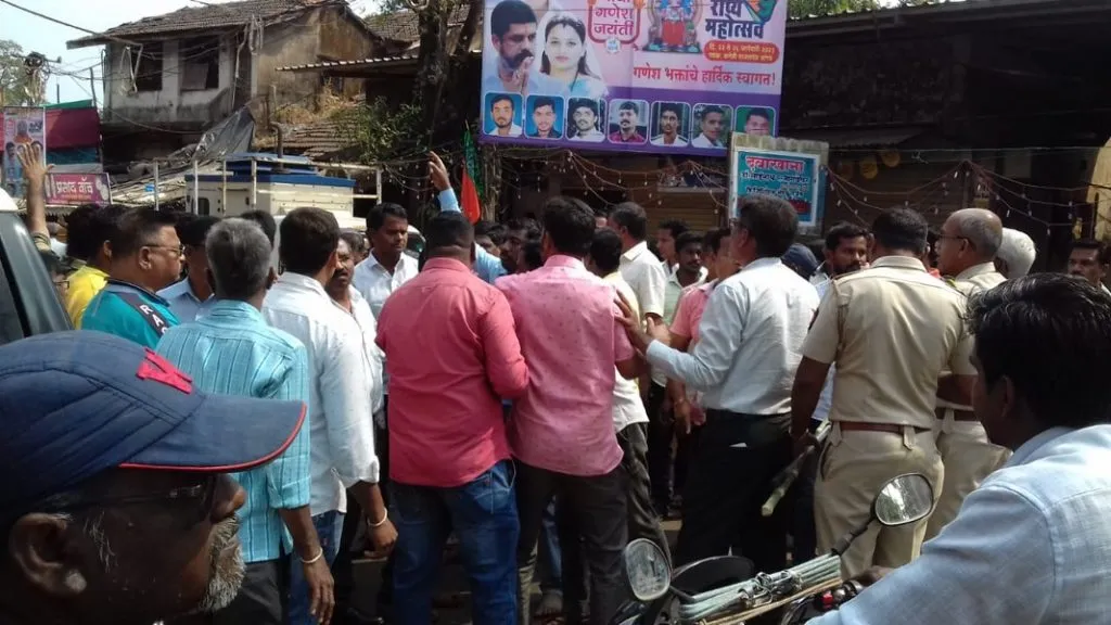 कनेडीत भाजपा पदाधिकारी व शिवसैनिकात राडा