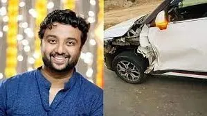 मुंबई-नाशिक महामार्गावर प्राजक्त देशमुखचा अपघात