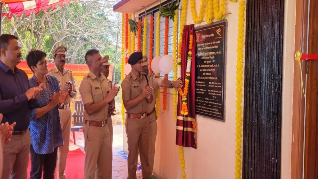 पोलिस बिनतारी पुन:प्रक्षेपण चौके केंद्रच्या नूतन इमारतीचा लोकार्पण सोहळा संपन्न