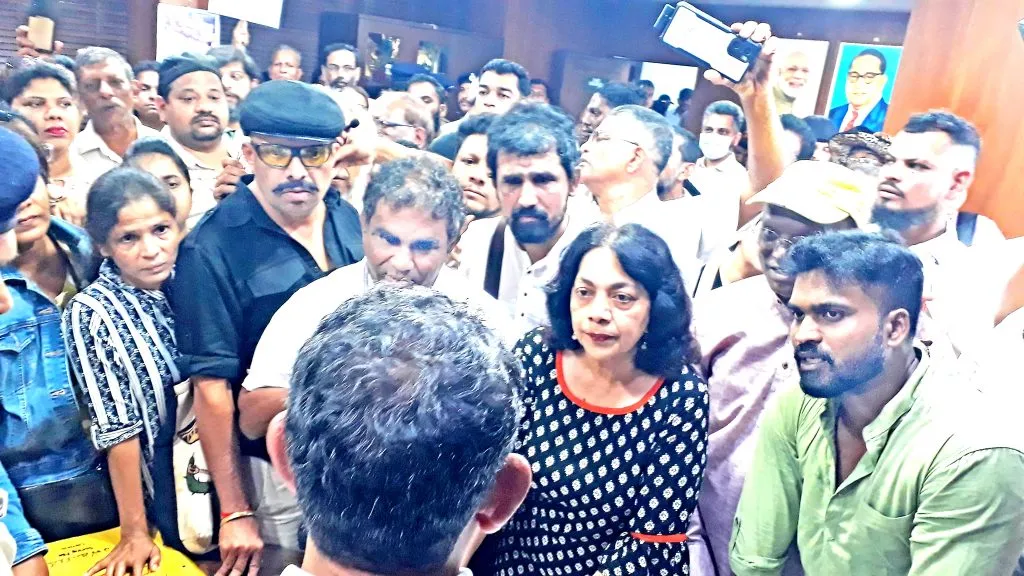 पर्वरीत ‘सेव्ह म्हादई सेव्ह गोवा’ चा निषेध मोर्चा