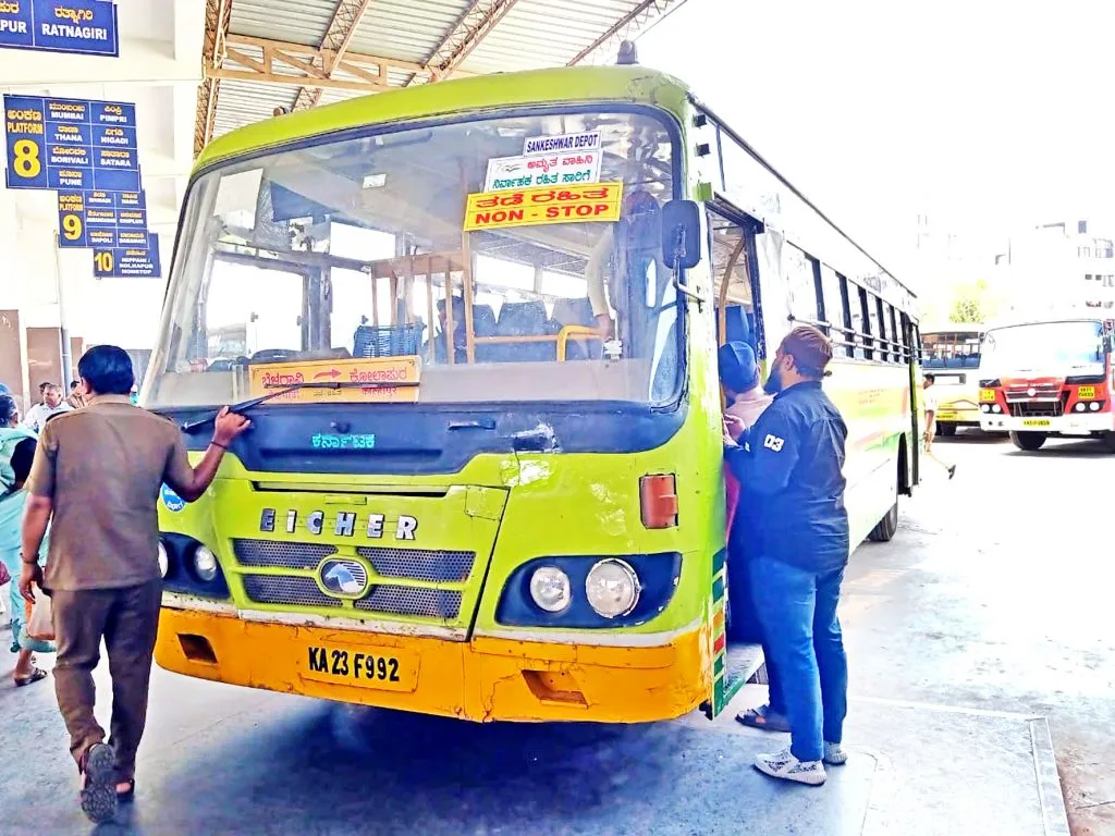 बेळगाव-कोल्हापूर नॉनस्टॉप बससेवेला प्रारंभ