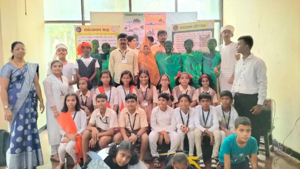 पर्यावरण बालनाट्य स्पर्धेत रा.भा. शिर्के प्रशाला प्रथम