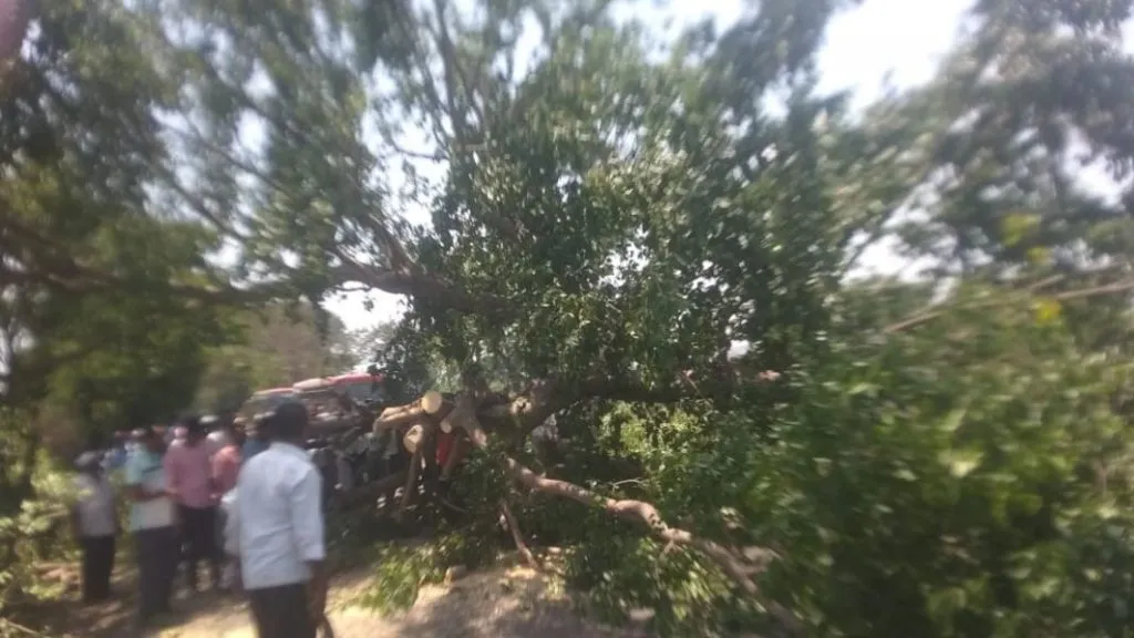 कोल्हापूर-गारगोटी मार्गावर तासभर ठप्प झालेली वाहतूक सुरळीत