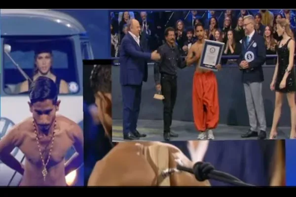 खांद्यांनी कार खेचणारा ‘खंदा’