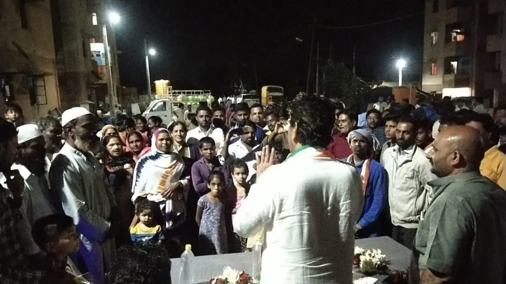 आसिफ उर्फ राजू सेठ यांची मुत्त्यानहट्टीत प्रचार पदयात्रा