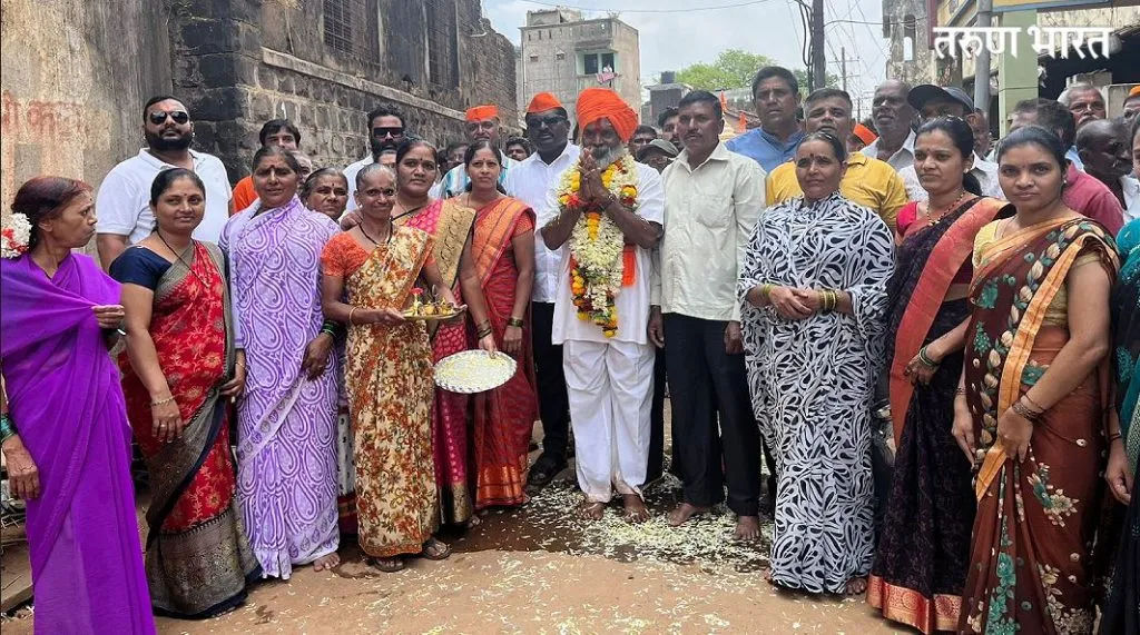 म. ए. समितीचे उमेदवार रमाकांत कोंडुस्कर यांचे शहापूर परिसरात जल्लोषी स्वागत