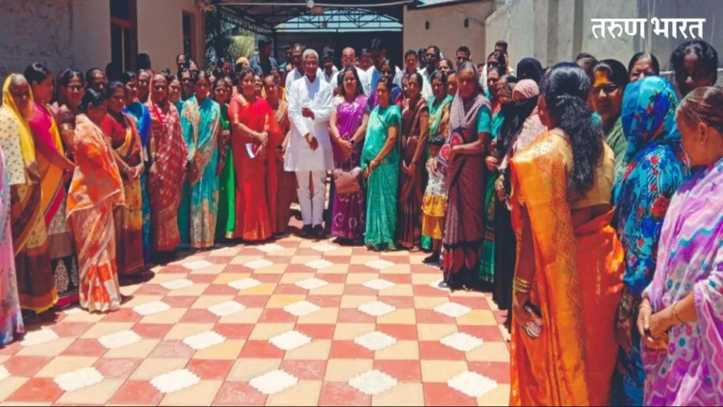 शिरगुप्पीत भाजप उमेदवार श्रीमंत पाटील यांचा प्रचार दौरा