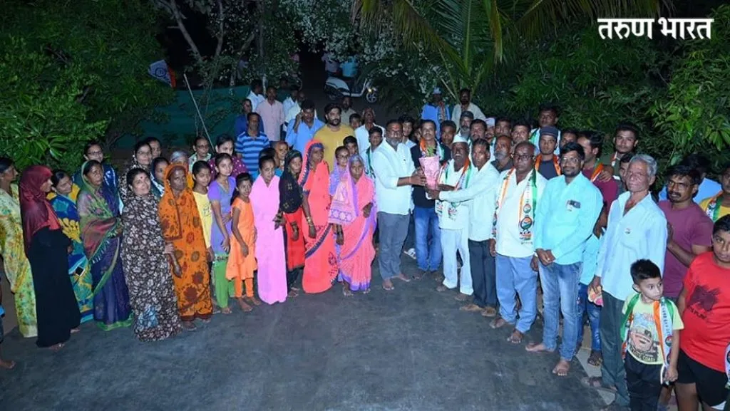 उत्तम पाटील यांना वाढता पाठिंबा; जाधवनगर येथील अनेकांनी केला एनसीपीत प्रवेश