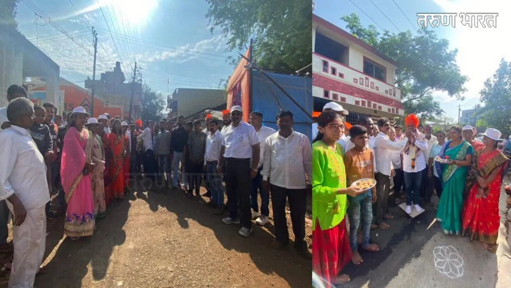 महाराष्ट्र एकीकरण समितीचे अधिकृत उमेदवार आर. एम. चौगुले यांचा गणेशपूर परिसरात प्रचार दौरा