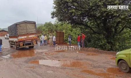 Ratnagiri: Mumbai-Goa highway hit by the first rains