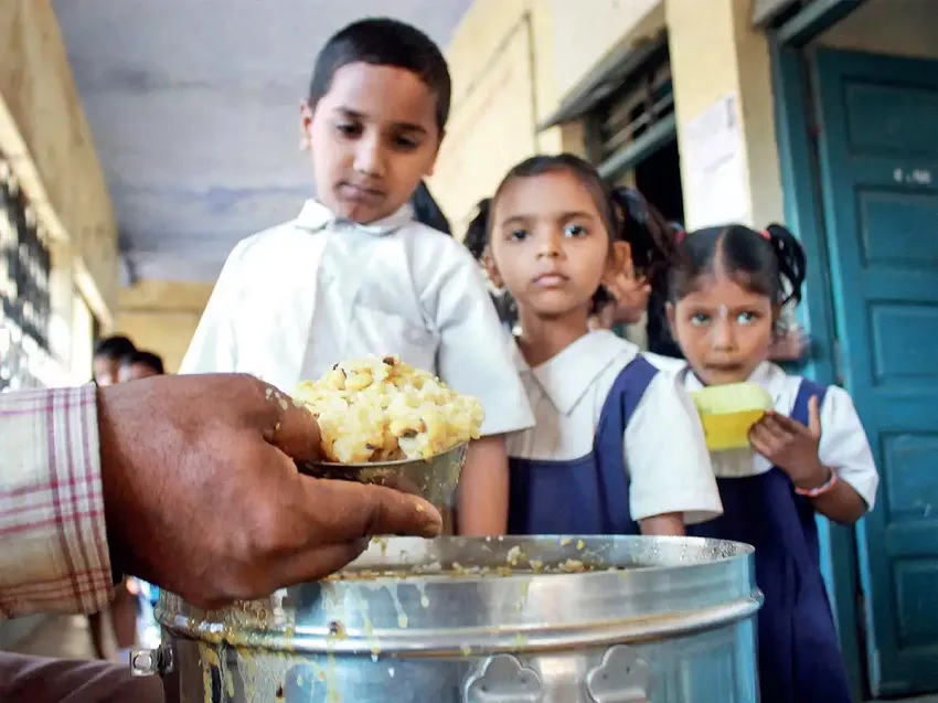 Vegetables and pulses are missing from the mid-day meal