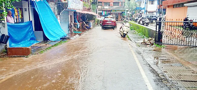 cancona taluka continues to receive heavy rains