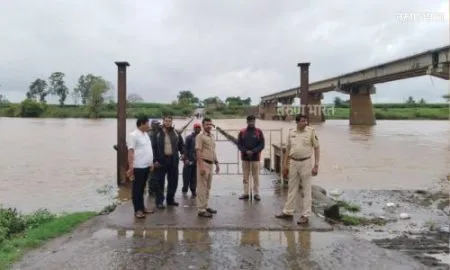 Rajaram Dam under heavy rain;