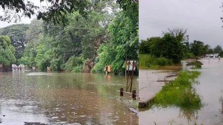 kolhapur-heavy-rain Vaibhavwadi Gaganbawda Kolhapur national highway closed