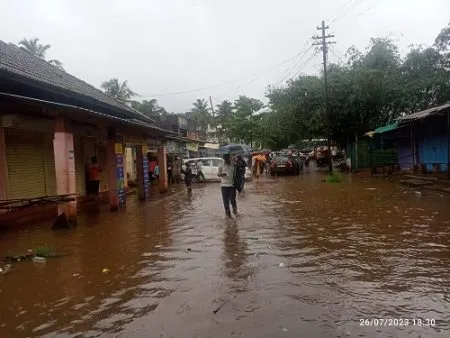 The flood of Kajli river