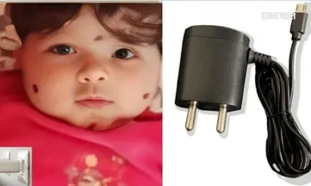 baby dies due to putting mobile charger