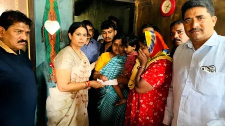 Minister Hebbalkar consoled the families of the deceased couple of Bijgarni