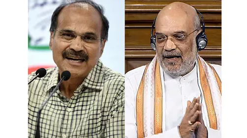 Amit Shah, Adhir Ranjan Chaudhary in 'One Country, One Election'