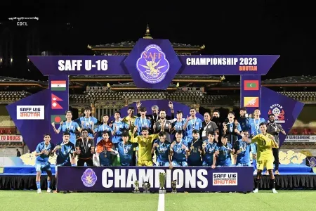 India wins 'SAFF' U-16 Football Tournament