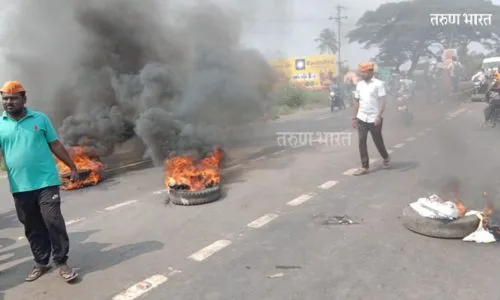 Sangli rural areas agitations and protests