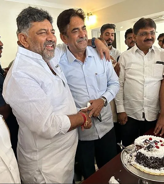 On the birthday of MLA Asif Saith, Deputy Chief Minister D.K. Shivakumar's presence