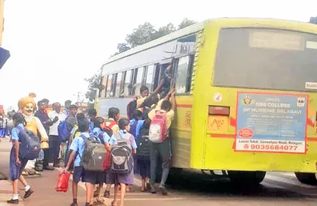 Lack of bus facility in Machhe village