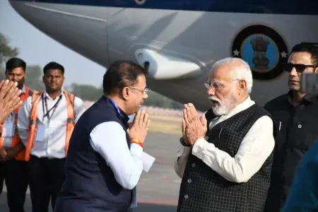 Vishwajit Rane welcomed Prime Minister Narendra Modi at Indore