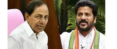 Revanth Reddy from Congress against KCR