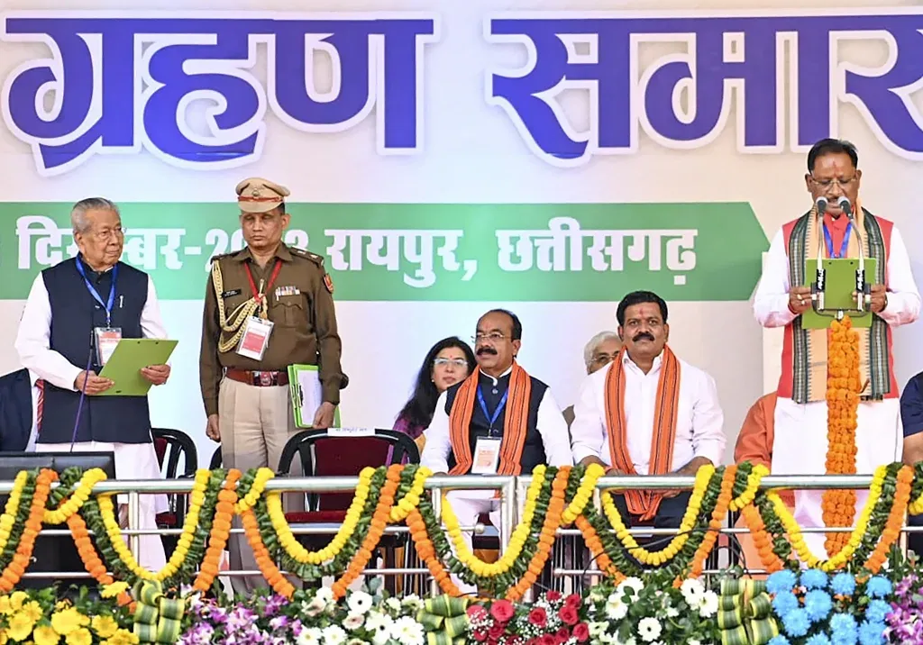 Chhattisgarh, Madhya Pradesh Chief Minister's Oath Ceremony