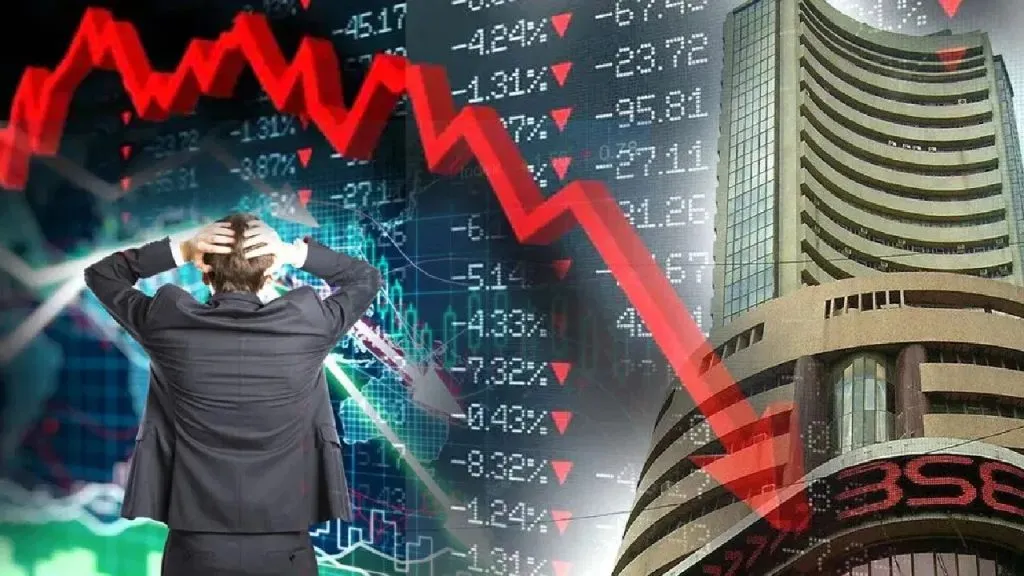 The stock market tumbled from record levels