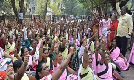 Anganwadi workers' indefinite strike will continue