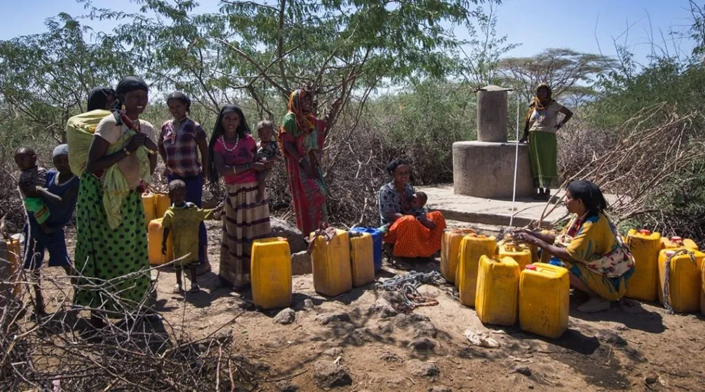 Even in drought, the fountain of politics!