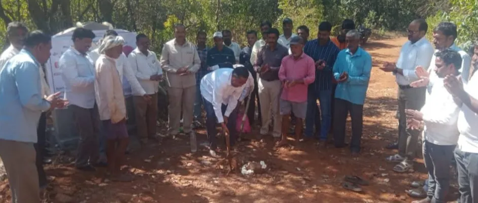 Obstruction of Forest Department despite Bhoomipujan of Chorla Road