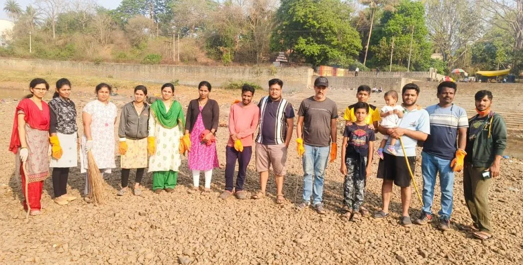 Malprabha river cleaning campaign by 'Prayas' organization in Belgaon
