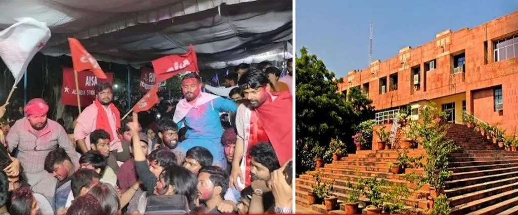 Leftist candidates win in 'JNU' election