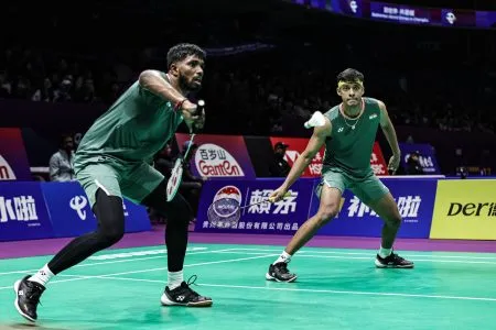 Indian Badminton Team in Knockout