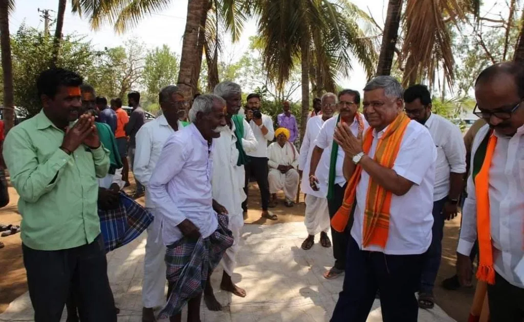 BJP's Jagdish Shettar campaigned strongly in Saundatti taluka