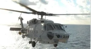 Two Japanese Navy helicopters crashed