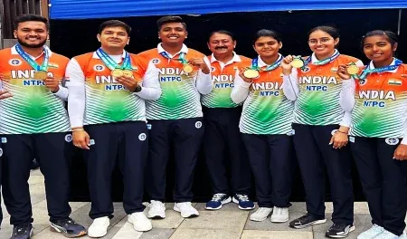 India won three gold medals in World Archery Championships