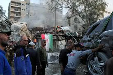 Airstrike near Iranian embassy in Syria
